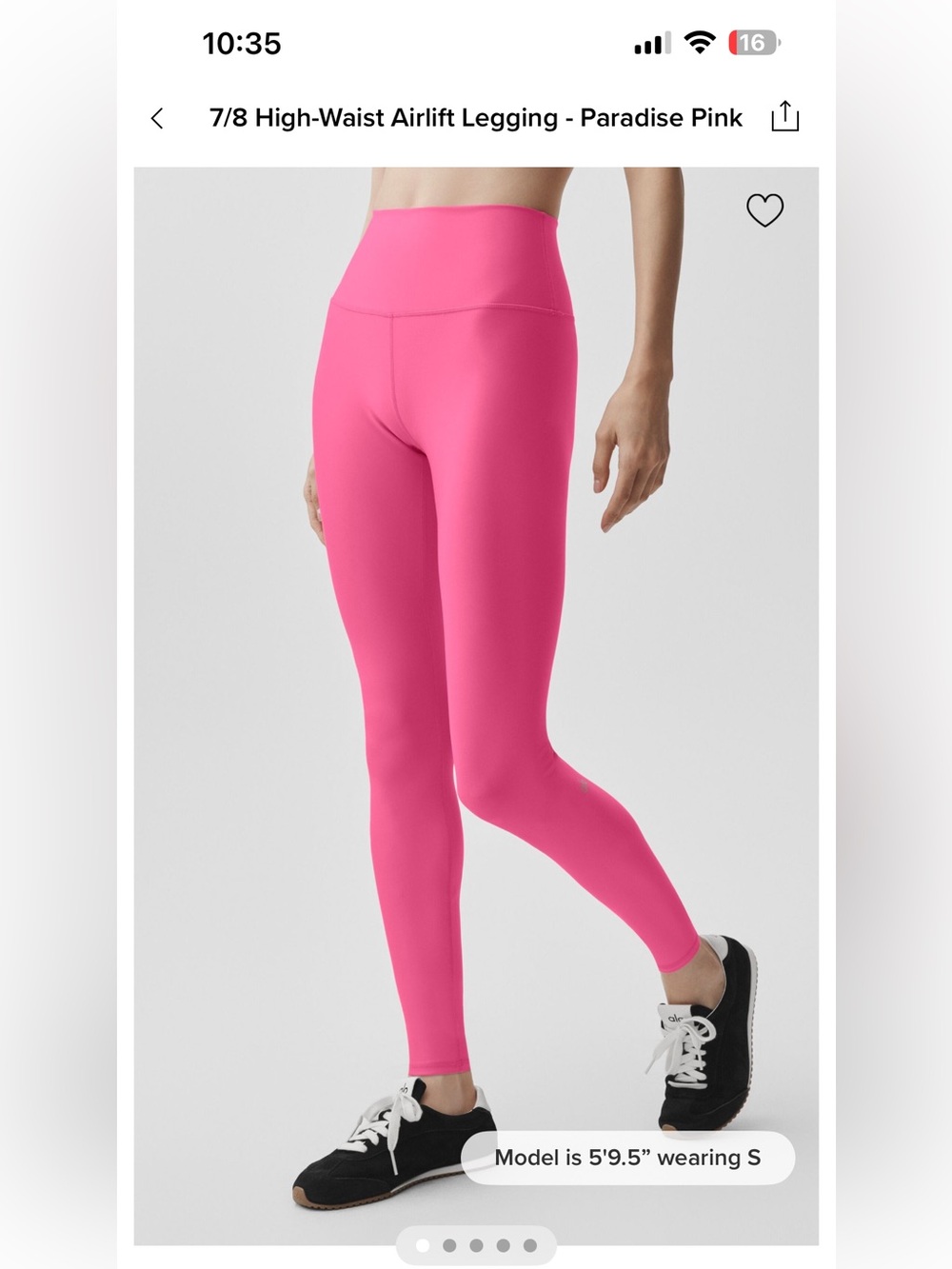 ALO Yoga 7/8 High-Waist Airlift Legging - Paradise Pink